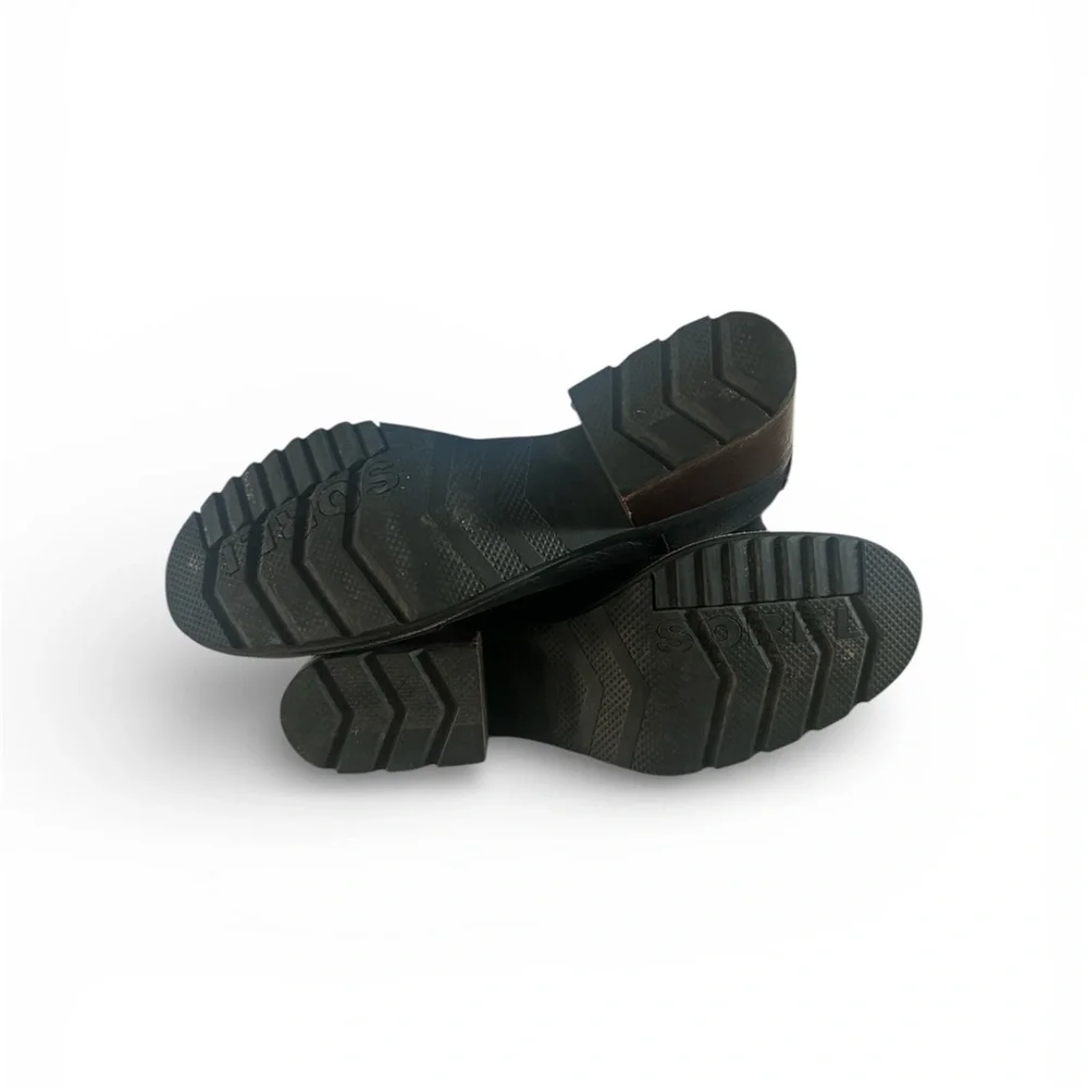 Sorel Cate Black Leather Ankle Boots - Picture 4 of 5